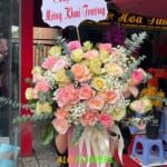 lẵng hoa chúc mừng đẹp